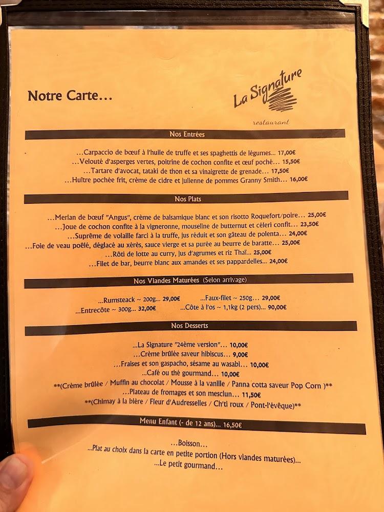 La Signature - Menu Image 2